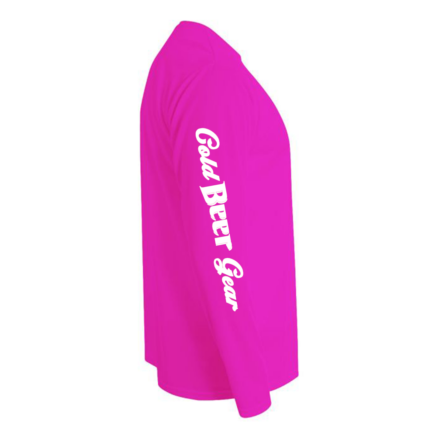 CBG FISHING LONG SLEEVE DRIFIT (FUSCHIA WITH WHITE)