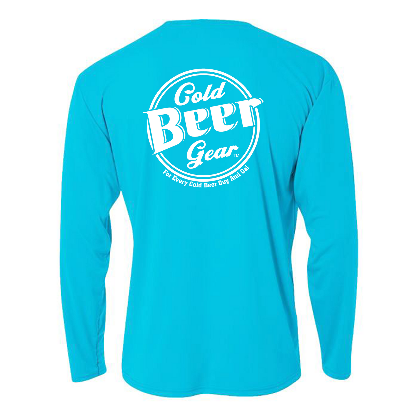 CBG FISHING LONG SLEEVE DRIFIT (ELECTRIC BLUE WITH WHITE)