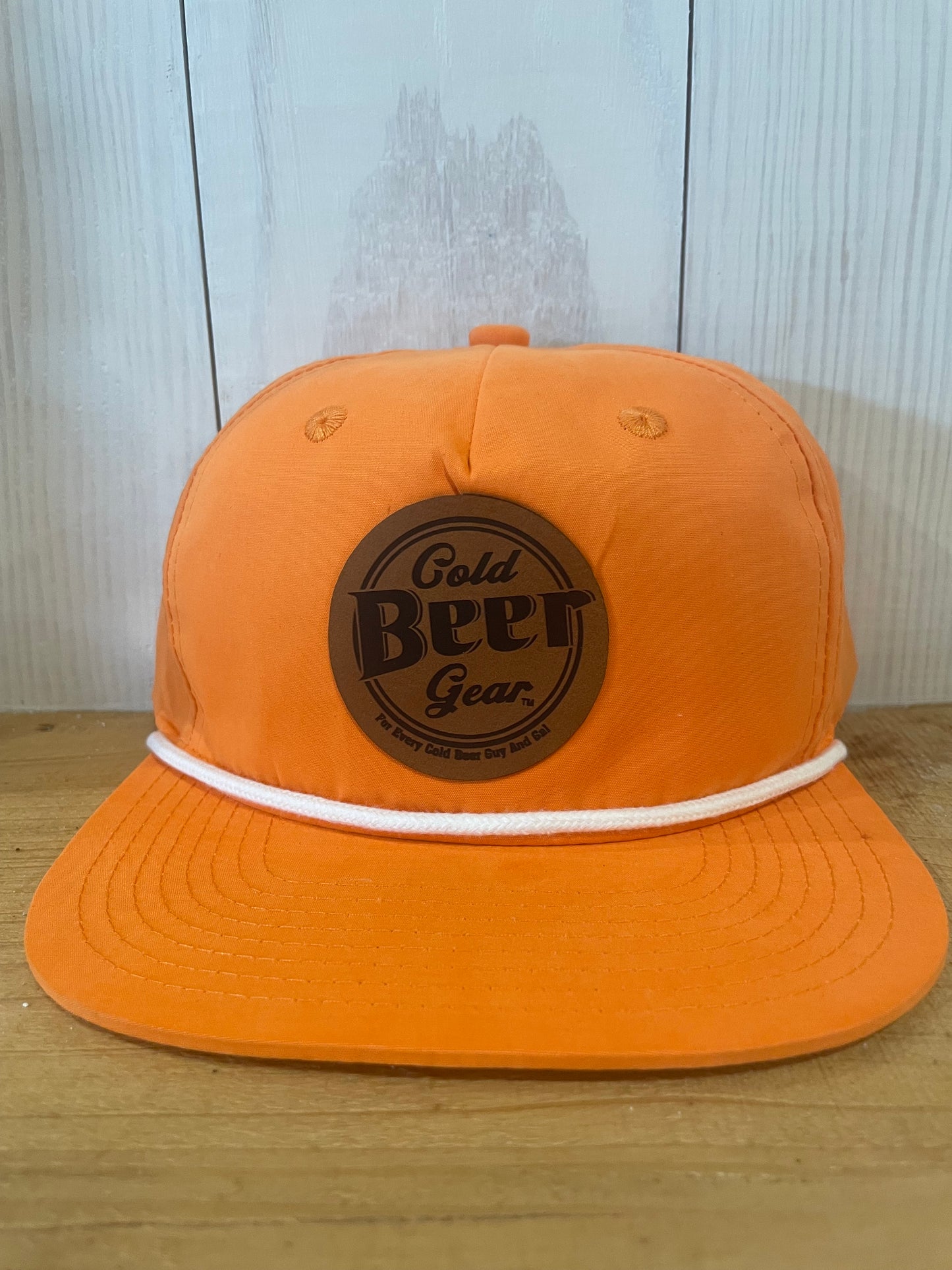 Cold Beer Gear Rope Hat (ORANGE/WHITE)