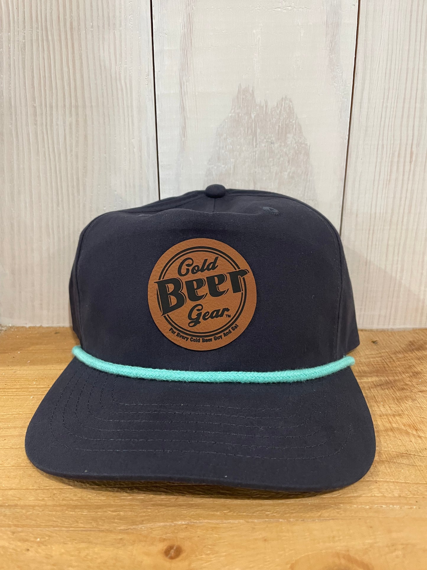 Cold Beer Gear Rope Hat (Navy/Teal)