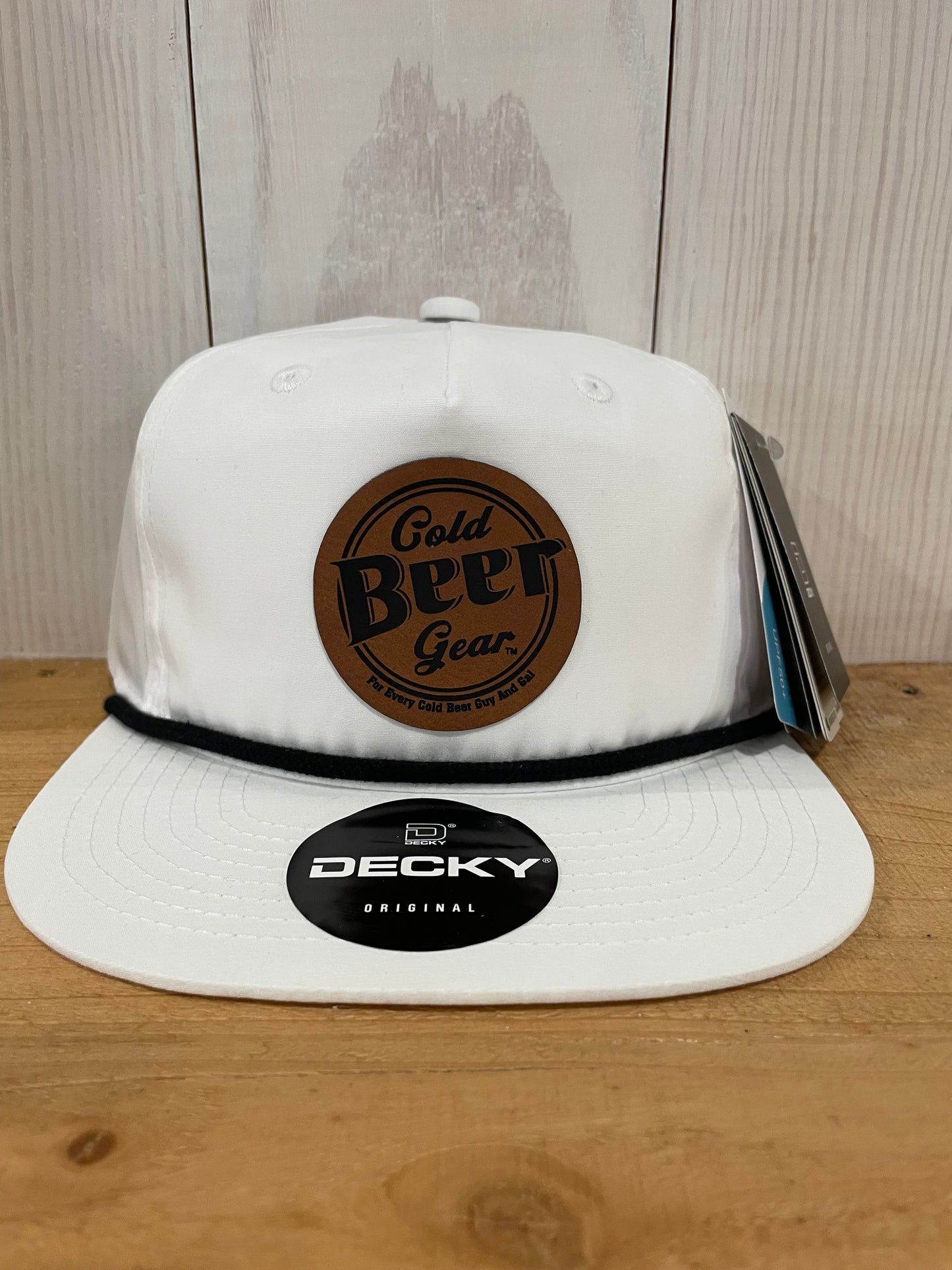 Cold Beer Gear Rope Hat (White/Navy)