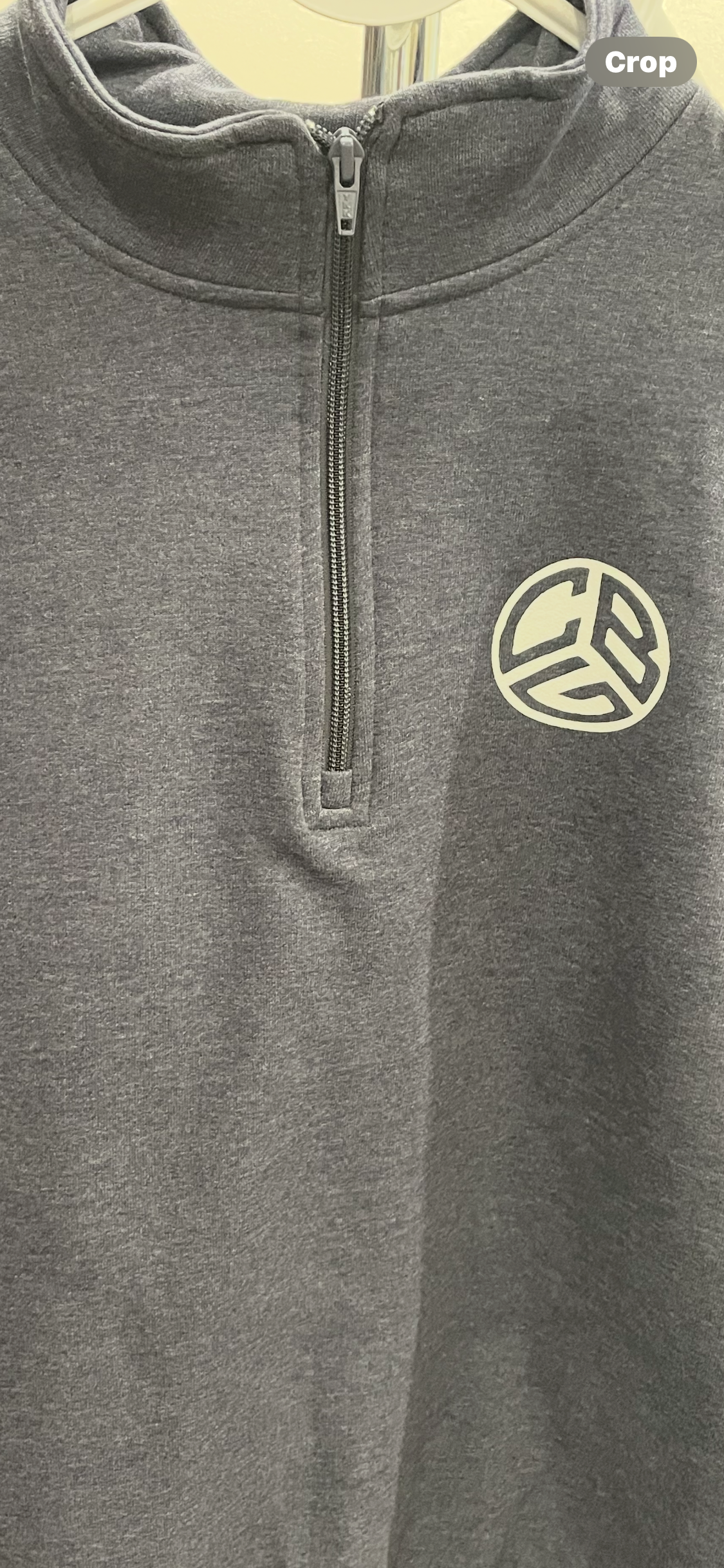CBG LONG SLEEVE 1/4 ZIP(Heathered Navy)
