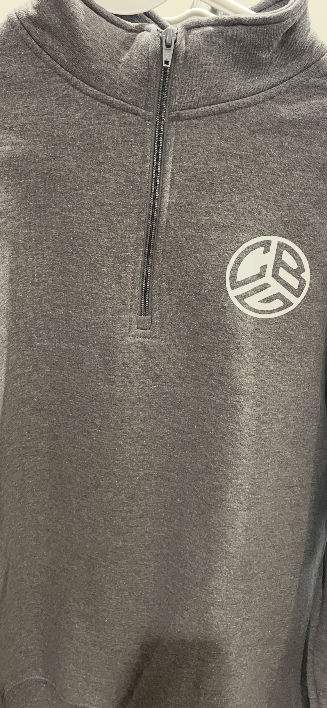 CBG LONG SLEEVE 1/4 ZIP(Heathered Grey)