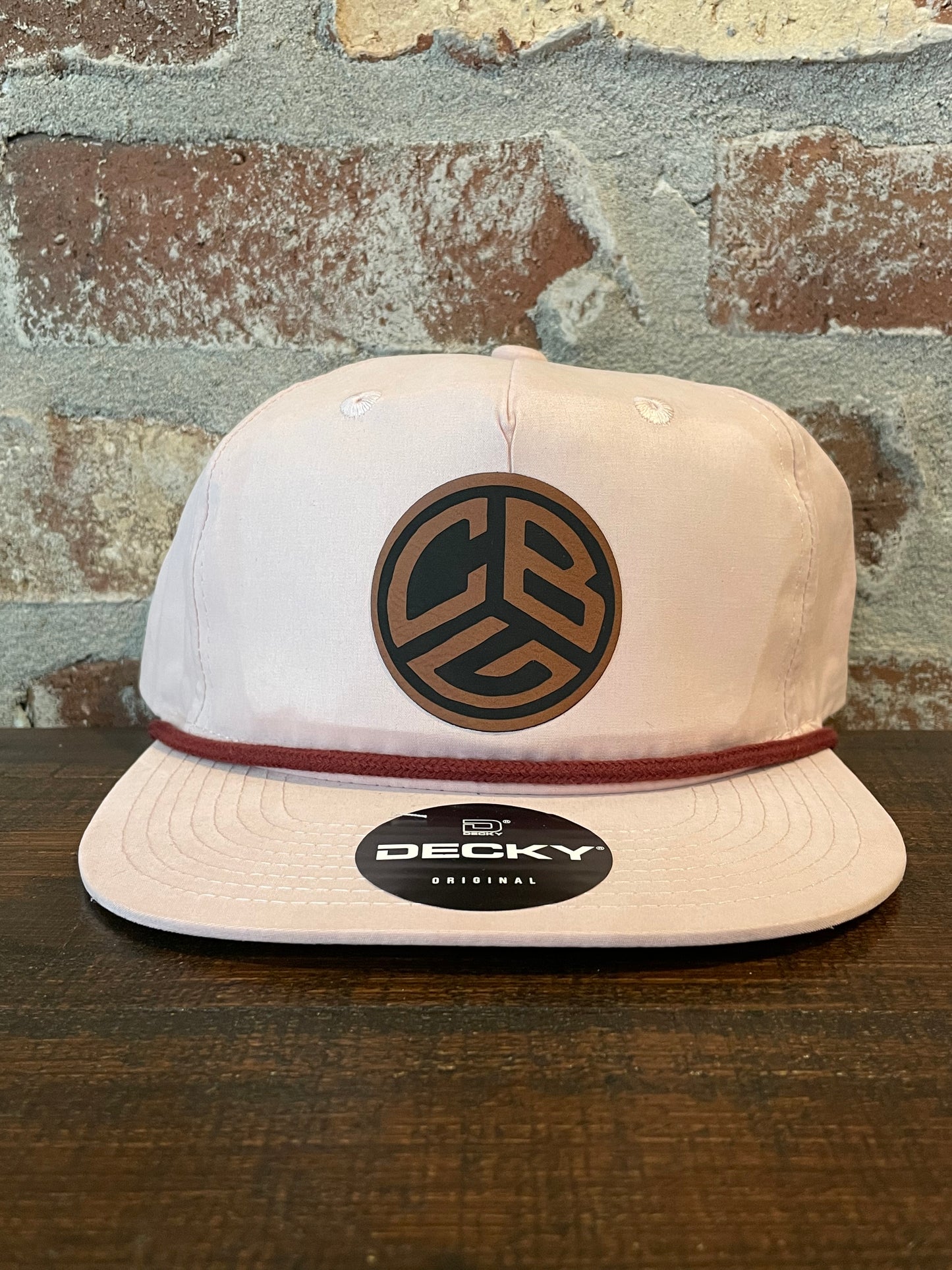 CBG Rope Hat (Peach/Maroon)