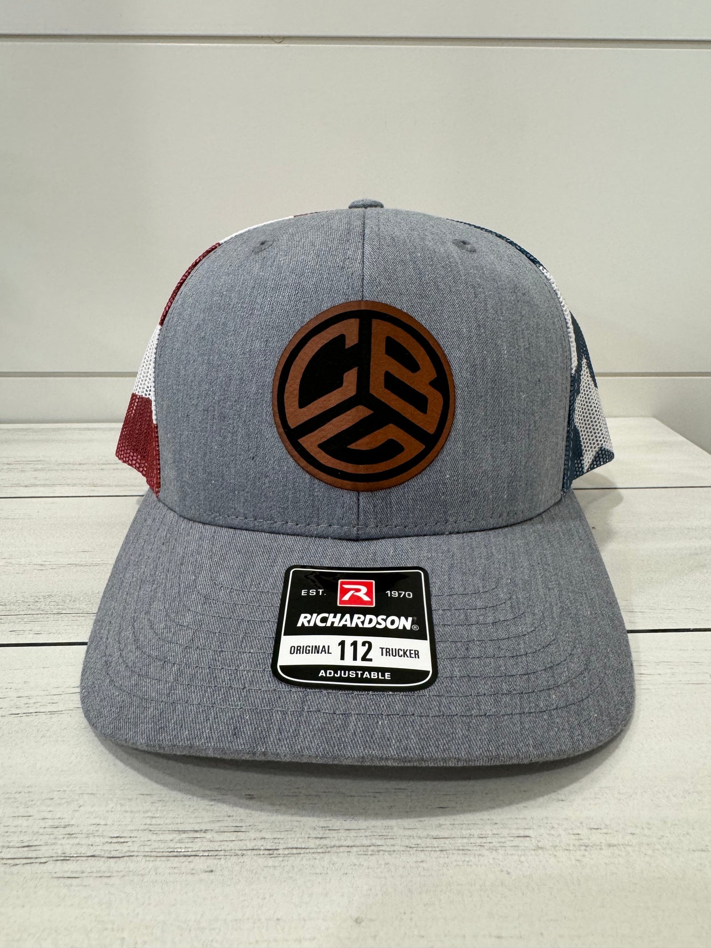 CBG Hat (GREY FRONT/AMERICAN BACK) MID PROFILE