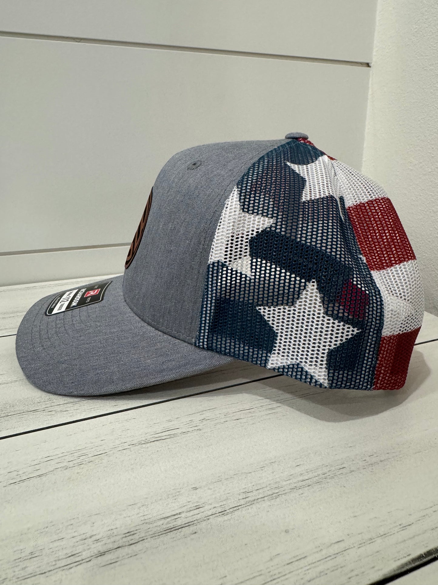 CBG Hat (GREY FRONT/AMERICAN BACK) MID PROFILE