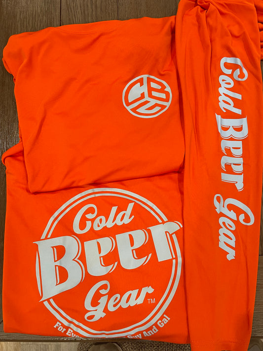 CBG Fishing Long Sleeve (ORANGE & LIGHT BLUE)