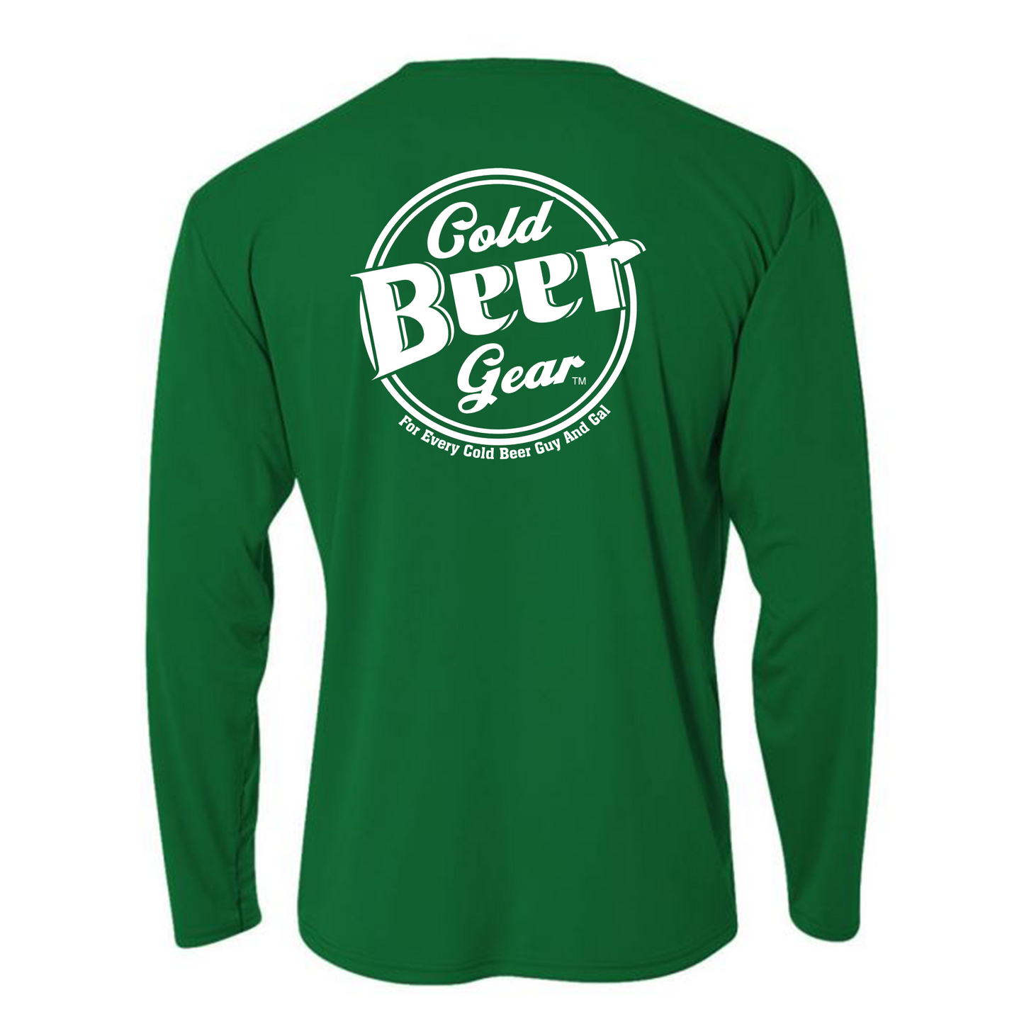 CBG Fishing Long Sleeve (KELLY GREEN & WHITE)